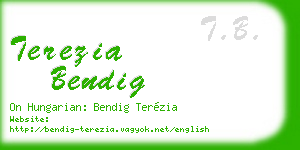 terezia bendig business card